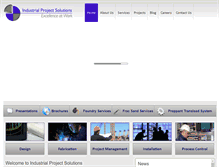 Tablet Screenshot of industrialprojectsolutions.com